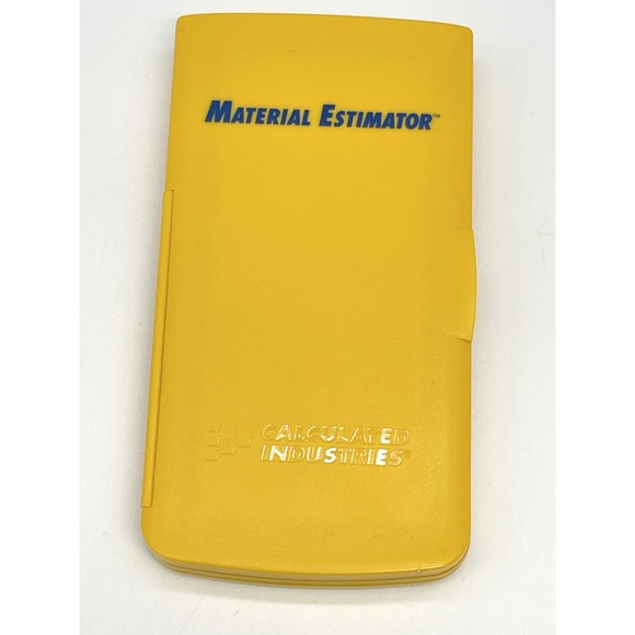 Calculated Industries Other - Calculated Industries Material Estimator Calculator Model 4019 Yellow Contractor